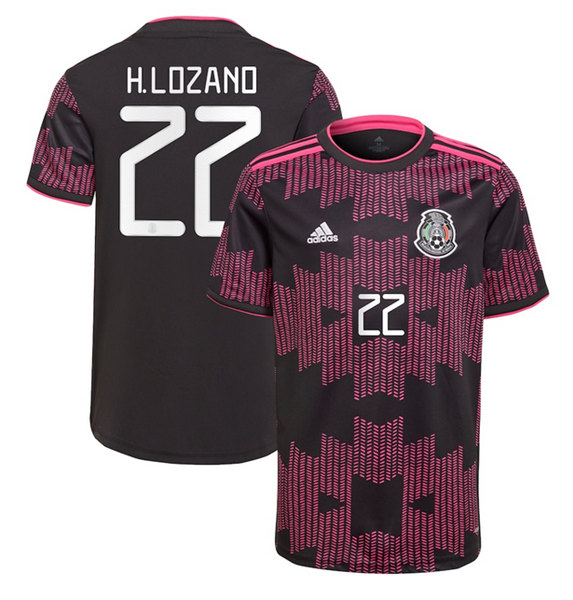 Men's Mexico #22 Hirving Lozano Soccer Jersey